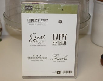Stampin' Up! Retired Afterthoughts clear mount