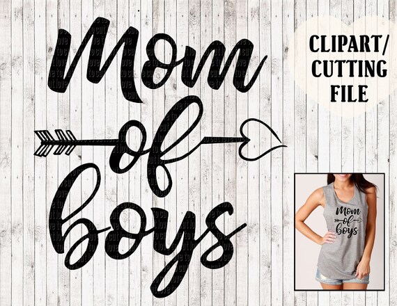 Download mom of boys svg mom svg cut file cutting file vinyl svg