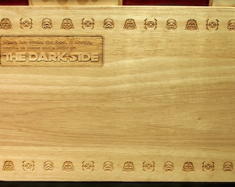 Personalised Star Wars Themed Gift Chopping Board Perfect Geek Housewarming Present