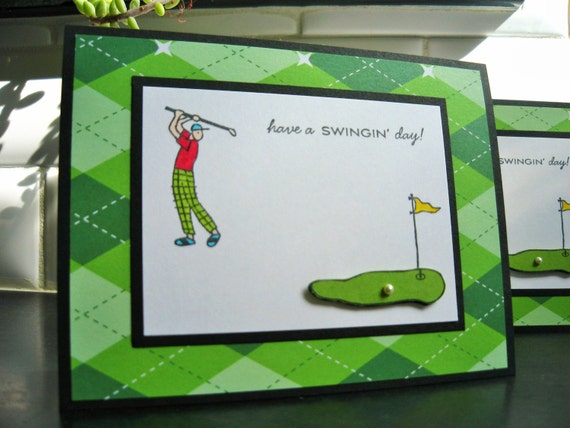 Ähnliche Artikel wie Golf, GolfKarte, Geburtstagsgeschenk für Golfer, Geburtstagskarte für Mann