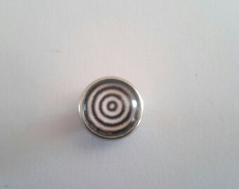 Snap snap MINI 12 MM black and white circles