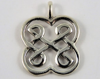Sterling Silver Small Round Celtic Knot Pendant