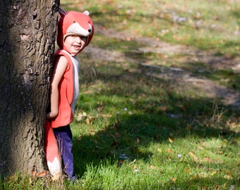 Toddlers Fox Costume, Halloween Costume, Party Costume in orange and white, Halloween Costume for Boys or Girls, Toddler Costume, Woodland