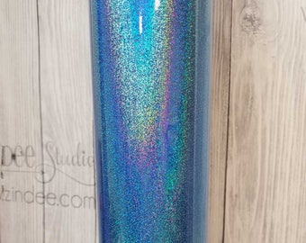 sky blue Holographic Glitter Adhesive Vinyl, 651 equivalent, oracal, vinyl, sticky vinyl, glitter adhesive vinyl, vinyl for crafts