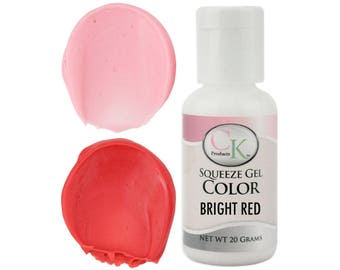 Bright Red CK Gel Paste Food Coloring - high quality food coloring for icing, frosting, cookie dough and more
