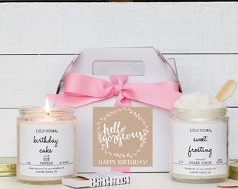 Hello Gorgeous Birthday Gift Set | Girl Friend Birthday Gift | Best Friend Birthday Gift | Sister Gift | Gift for her | Candle Gift set