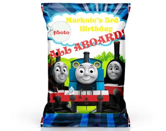 Thomas the train chip bags, Thomas the train and friends Personalized, printable chip bags, and party printables