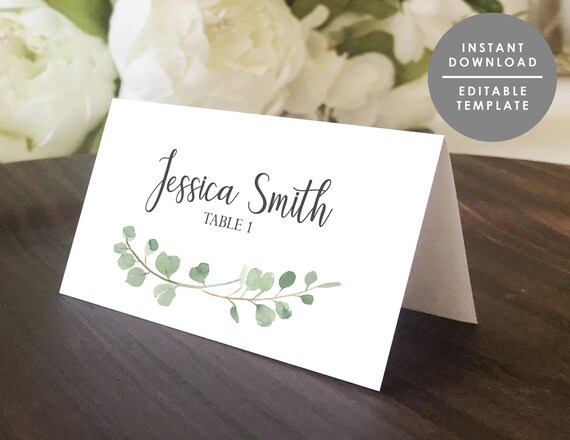 place card holder templates