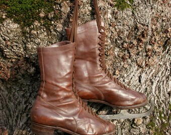 Vintage Ice skates shoes 1910