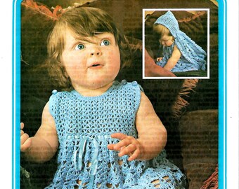 BABY BARBARA Vintage Baby Crochet Pattern Instant Download.