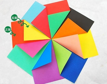 48pcs 6inch x 6inch ( 15cm x 15cm ) double sides different colors craft paper QT011