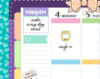 Scale Planner Stickers - Kawaii Stickers for your Erin Condren, Happy Planner & any other planner!