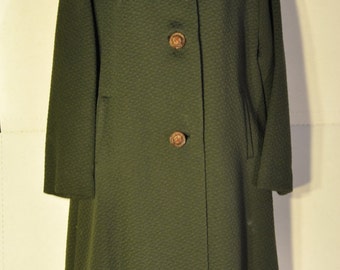 Women's Vintage Green Coat