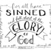 Romans Printable Black and White Scripture cards