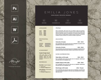 Professional Resume Template / CV template / FREE Cover letter