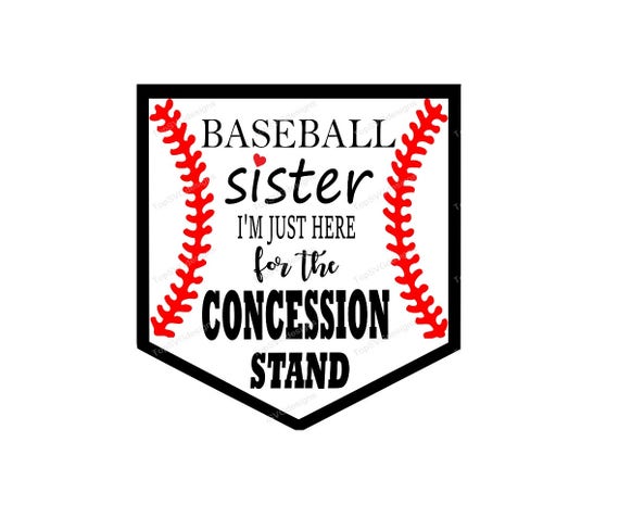 Download Baseball sister SVG file Baseball Sister Shirt. Just here