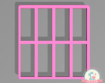Multi Rectangle 1.5" x 3.5" Cookie Cutter