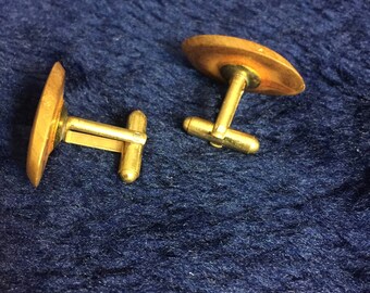 Custom wood plate cuff links