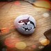 Killer Whales Painted Pebble - Hand Painted Orca Whale Art Drawing Painting Illustration Totem Decoration Story Stone - READY TO SHIP