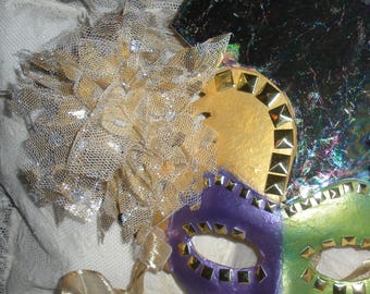 Fabulous Mardi Gras Carnival Artist Hand Painted Mask