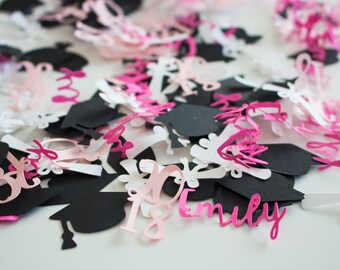 Graduation Confetti - 100 pieces - Personalized Confetti - 2018 Graduation Confetti - Customized Confetti - Graduation 2018 - Name Confetti