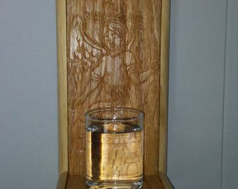 Hand-carved Holy Water Font