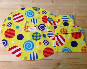 Set of 1 Reusable Sandwich Wrap and 2 Reusable Snack Bags