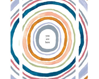 you are here — giclée art print