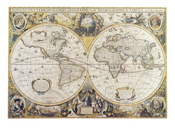 fabric yardage antique world map fabric on cotton sewing crafting maps on fabric from mapology on etsy studio