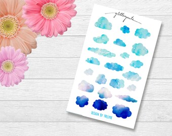 Blaue Wolke Planer Aufkleber
