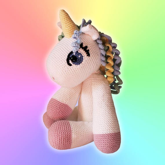 Unicorn - Soft Toys. Amigurumi Pattern PDF, Animal Teddies, Rainbow Doll, Nursery Crochet Pattern, Children Toy, DIY, Crafts, Digital File