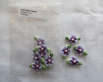 Purple Ombre Flowers 2119A