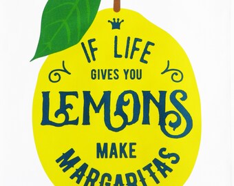 When life gives you lemons Make Avgolemono © towel Greek tea
