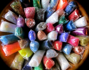 Angelina Fiber Collection Includes 37 Colors (3.7 OZ) Great for Spinning Blending Wet or Needle Felting