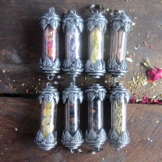 Download Wiccan Herbs Witchcraft amulet necklace choose your herb