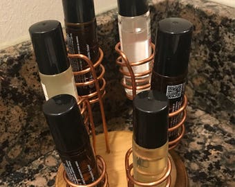 Essential Oil Roller Bottle Holder Natural Wood, Essential Oil Tree, Essential Oils