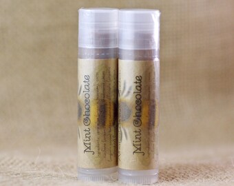 Mint Chocolate Lip Balm || Organic lip balm