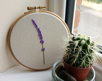 Lavender Embroidery Art | 5 inch hoop |
