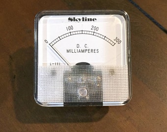 Vintage Skyline Model - Precision Panel Meter L-11L Milliamperes DC