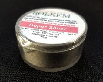 Silver Metallic Super Dust By Rolkem Silver Highlighter Dust DUS241