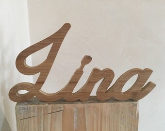 Lina-Name of wood/wooden lettering