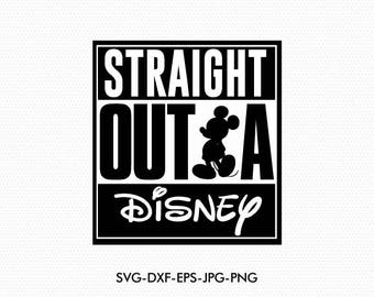 Straight outta disney svg, Mickey Svg, Mickey Mouse svg, Superman Svg, Avengers Svg, use with Cricut & Silhouette