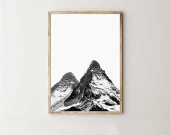 Mountain art | Etsy