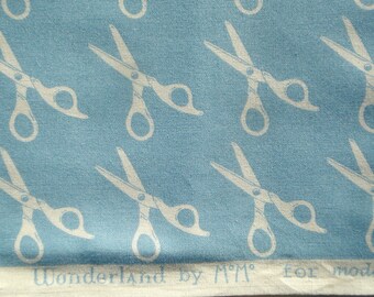 MoMo Wonderland Snip Snip Sky blue moda fabrics FQ or more