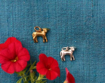 Lamb Milagro in Sterling Silver or Yellow Bronze