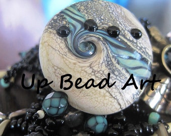 Teal and Taupe Necklace