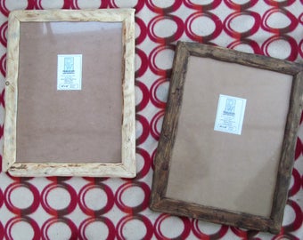 Rustic/driftwood style frames in locally sourced,recycled wood in clear & medium dark beeswax finish.To fit 12"x16",Free U.K. shipping