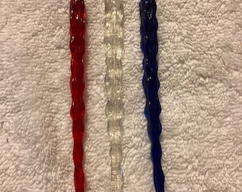Seagrams 7 Red White and Blue Swizzle Sticks