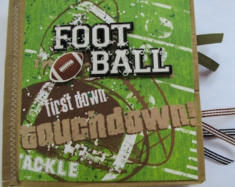 Football Paperbag Scrapbook