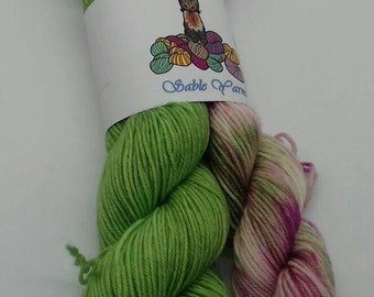 75/25 Superwash Merino / Nylon sock yarn: Rose Garden Sock Yarn Set